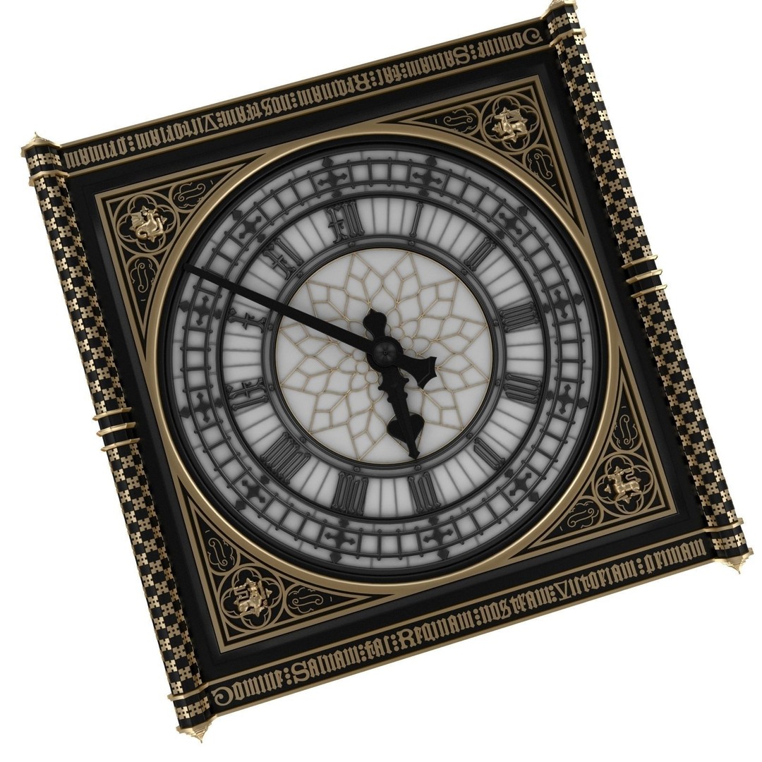 Big Ben Clock 3D Model – Classic Architectural Design, PBR Textures, FBX - View 12