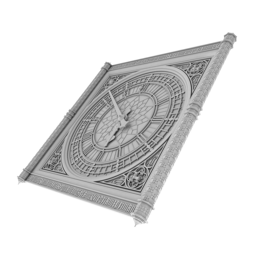 Big Ben Clock 3D Model – Classic Architectural Design, PBR Textures, FBX - View 15