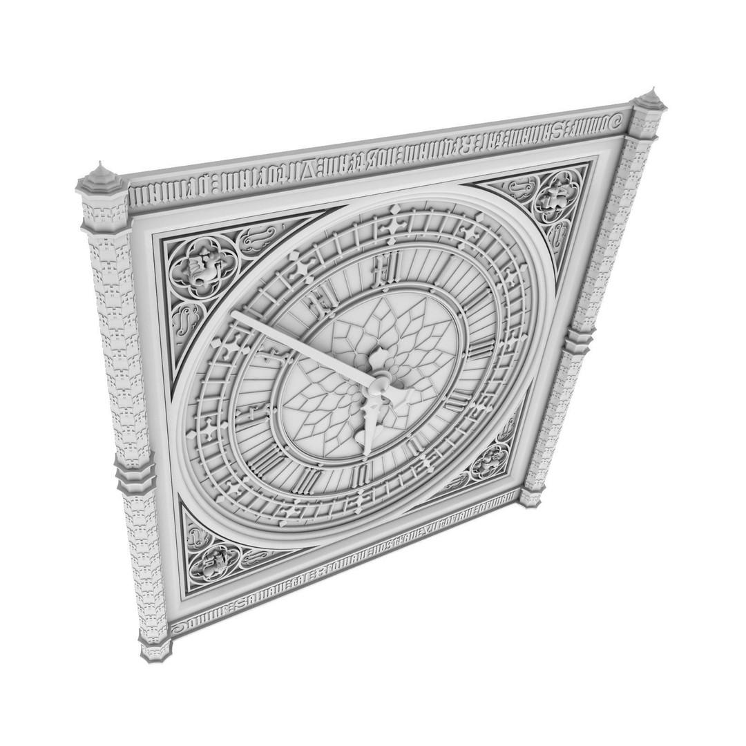 Big Ben Clock 3D Model – Classic Architectural Design, PBR Textures, FBX - View 18
