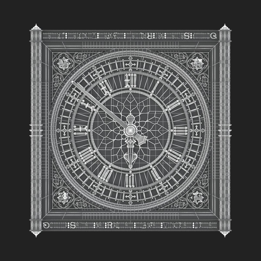 Big Ben Clock 3D Model – Classic Architectural Design, PBR Textures, FBX - View 19