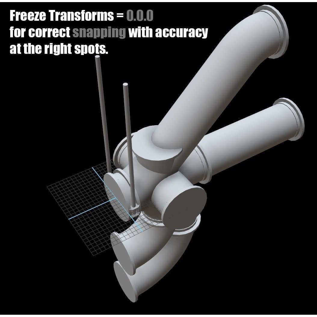 Modular Pipeline 3D Model – Low Poly Sci-Fi Architecture, FBX - View 16