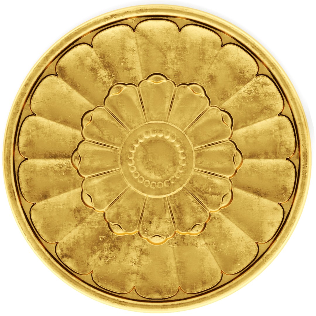 Cartouches 3D Model – Classic Stucco Ceiling Rosette, PBR Textures - View 34