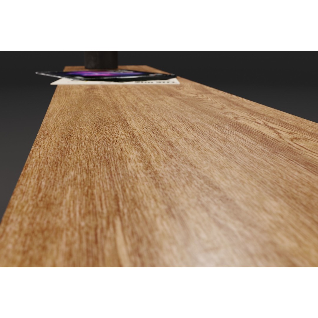Vinyl LP Storage 3D Model – Modern Record Player Stand, PBR, Blender - View 11