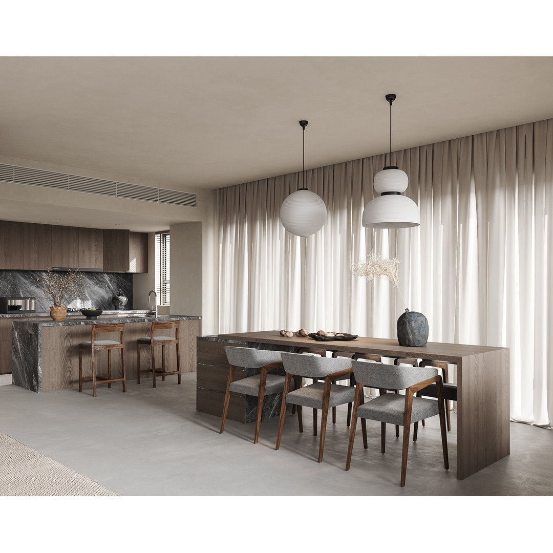 Apartment Interior Scenes 3D Model – Fully Textured Archviz Asset, Corona Renderer - View 3