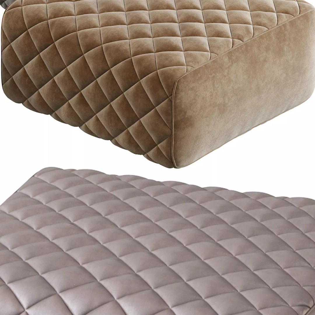 Ashley Pouf 3D Model – Modern Furniture Accessory, FBX - View 19