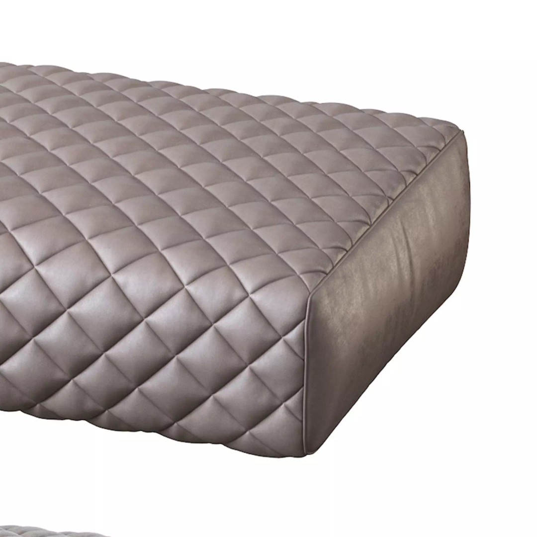 Ashley Pouf 3D Model – Modern Furniture Accessory, FBX - View 9