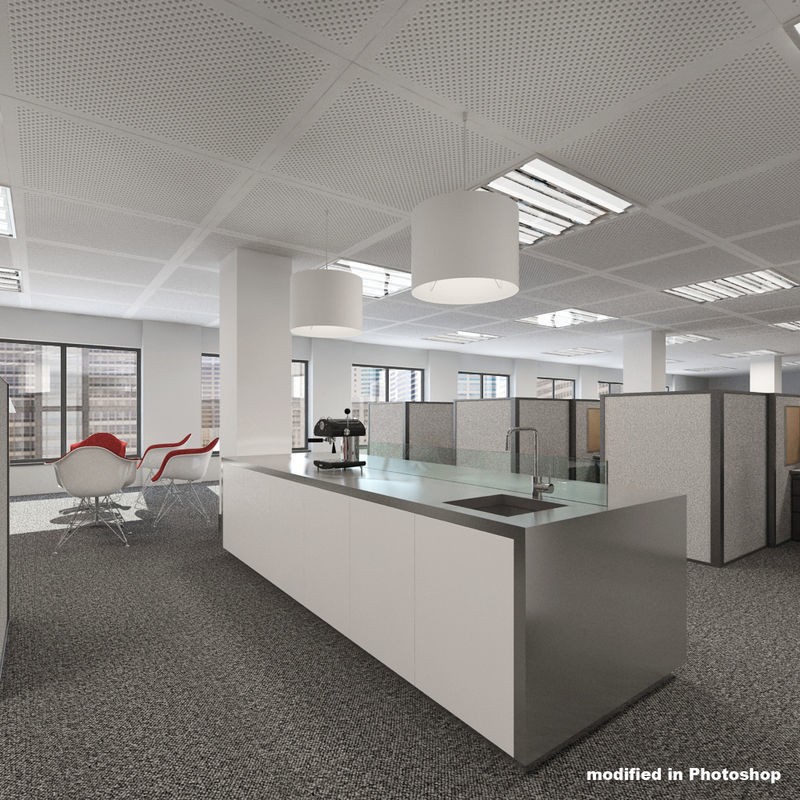 Office Scene 3D Model – High Poly Interior with V-Ray Setup - View 17