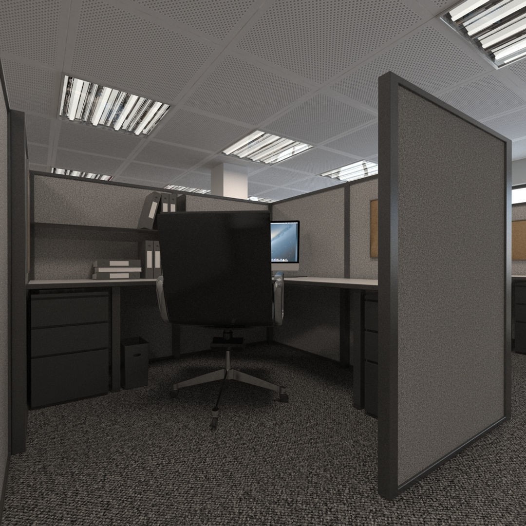 Office Scene 3D Model – High Poly Interior with V-Ray Setup - View 18