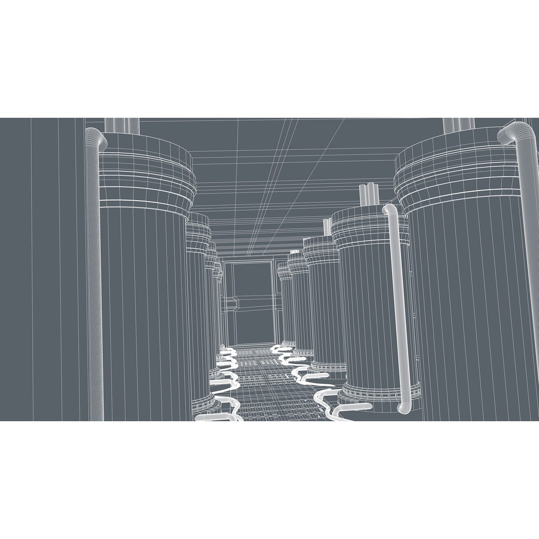 Sci-Fi Interior 3D Model – Modern Design, Game-Ready Formats