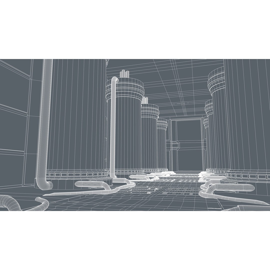 Sci-Fi Interior 3D Model – Modern Design, Game-Ready Formats - View 13
