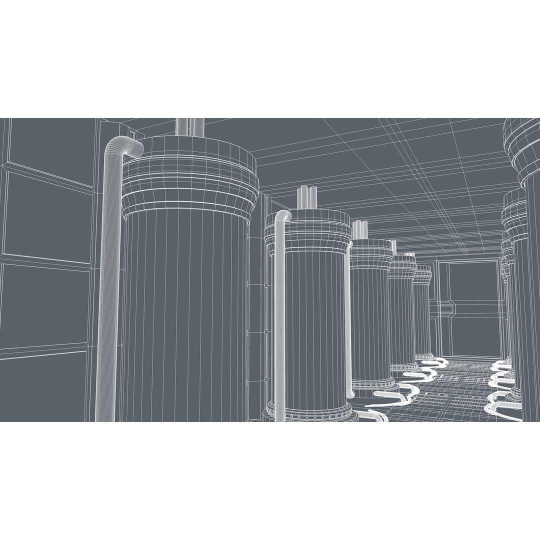 Sci-Fi Interior 3D Model – Modern Design, Game-Ready Formats - View 16