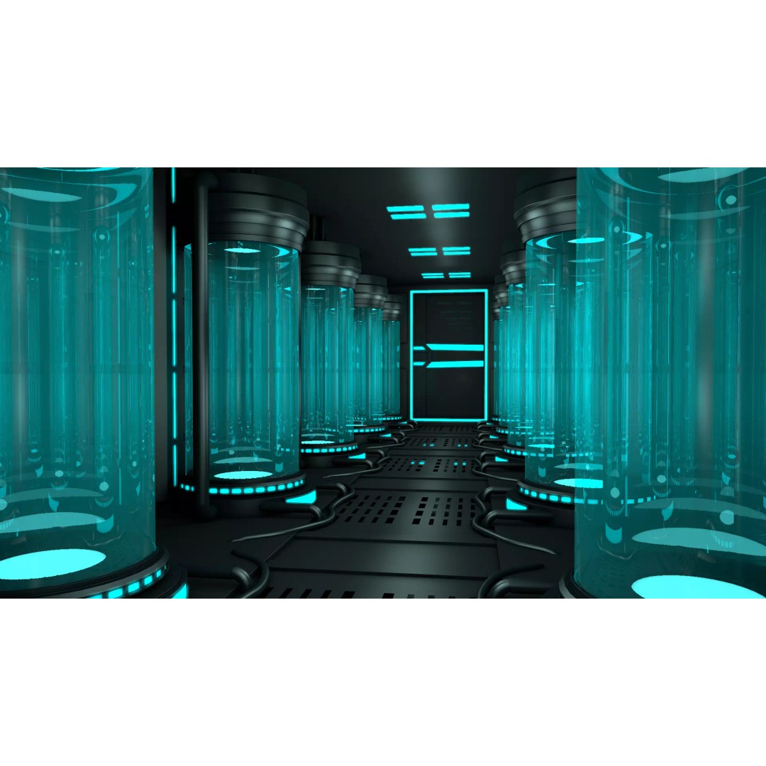 Sci-Fi Interior 3D Model – Modern Design, Game-Ready Formats - View 2