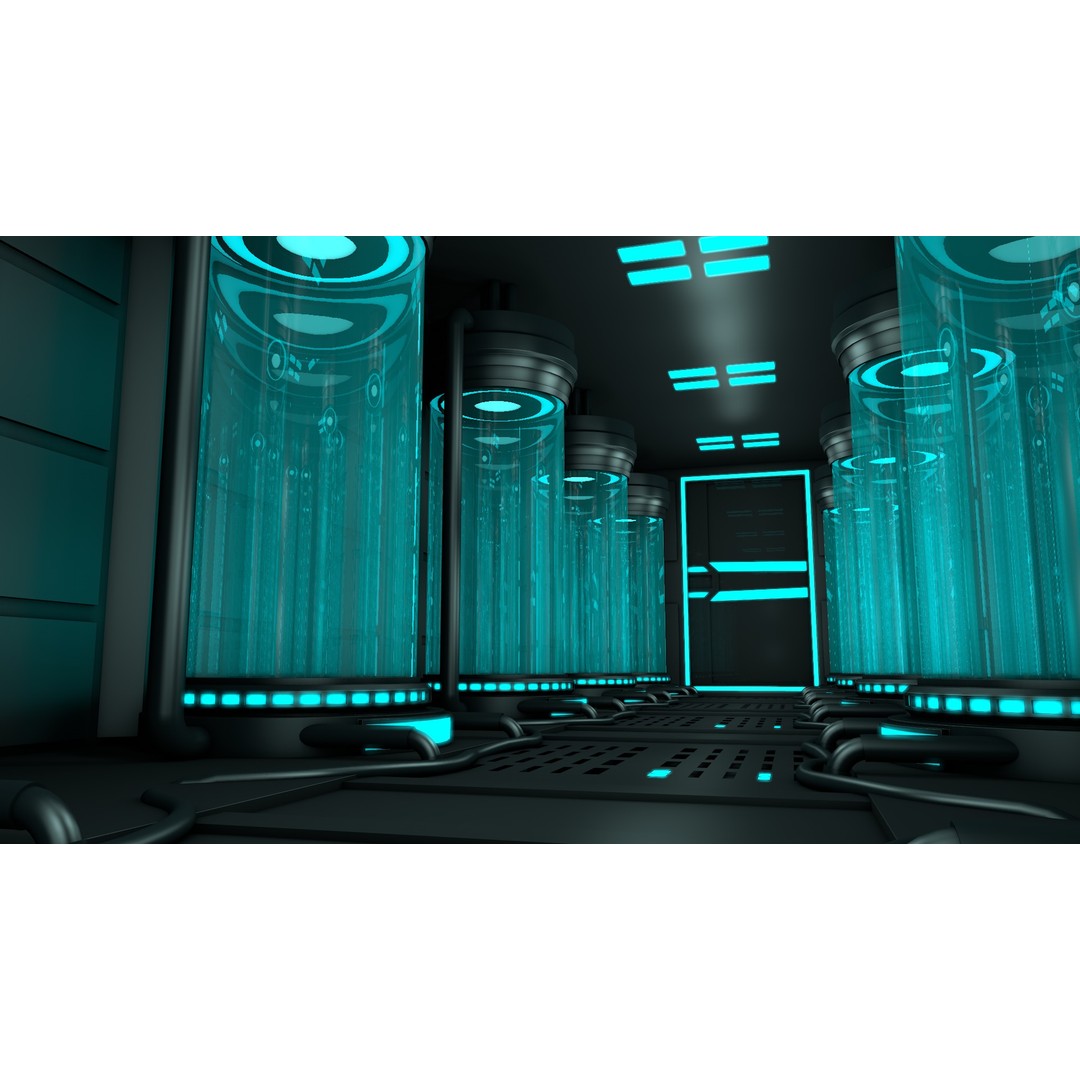 Sci-Fi Interior 3D Model – Modern Design, Game-Ready Formats - View 5