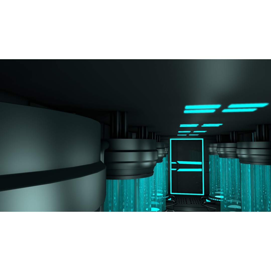 Sci-Fi Interior 3D Model – Modern Design, Game-Ready Formats - View 6