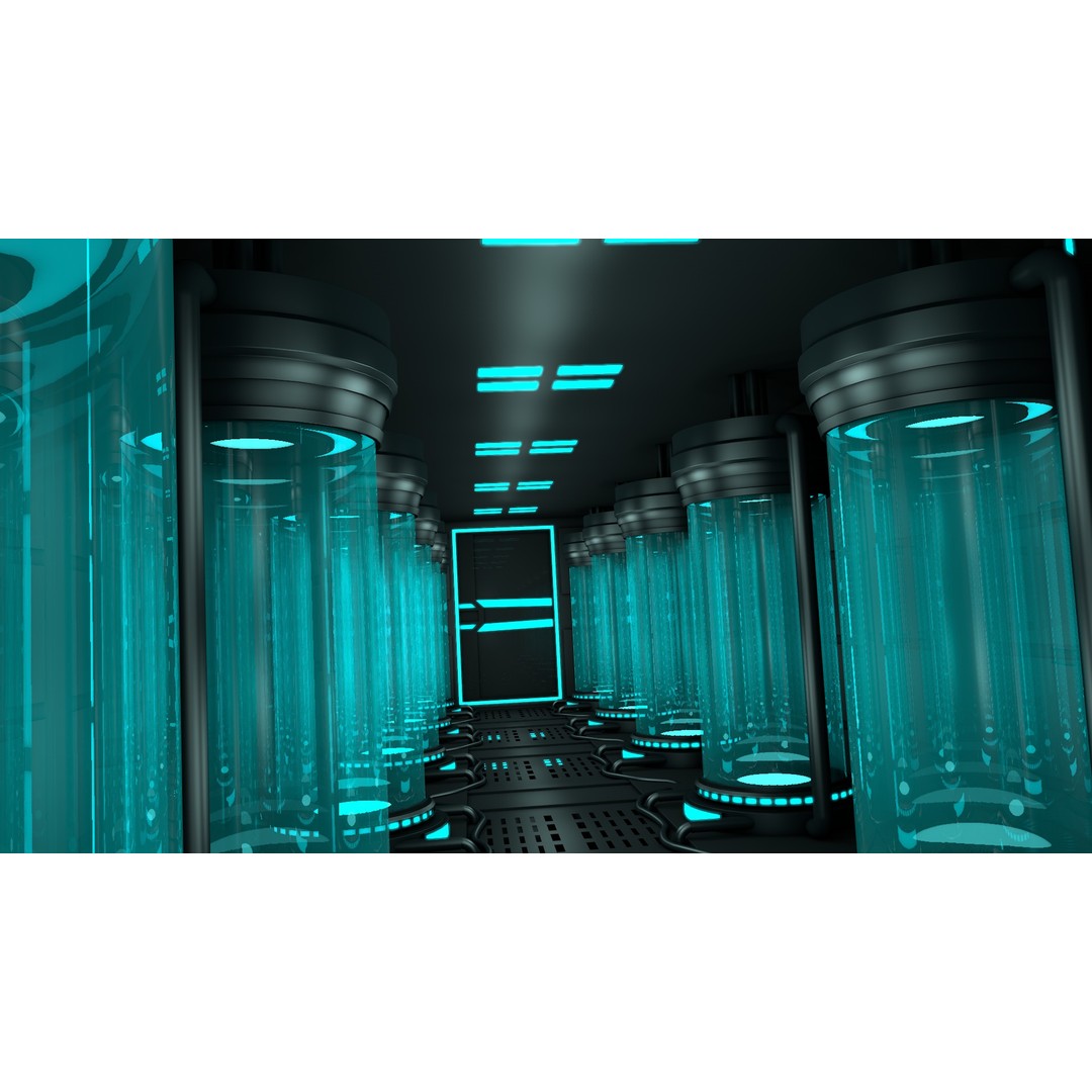 Sci-Fi Interior 3D Model – Modern Design, Game-Ready Formats - View 9