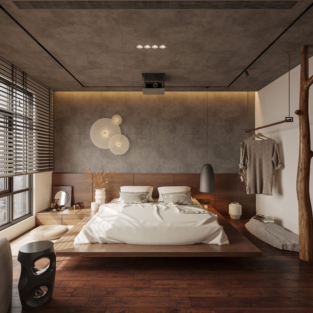 Japanese Interior 3D Model – Classic Living Room, PBR Textures - View 16