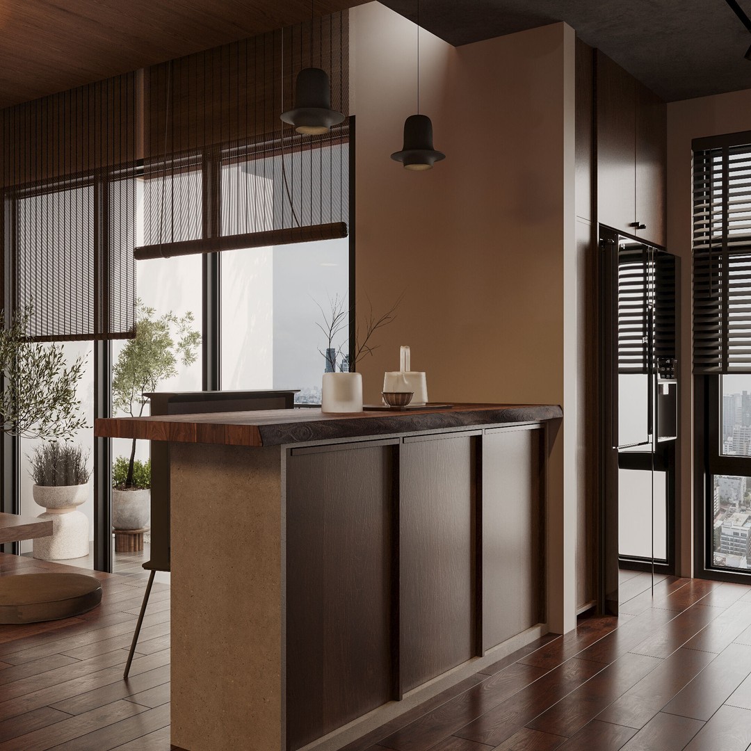 Japanese Interior 3D Model – Classic Living Room, PBR Textures - View 22