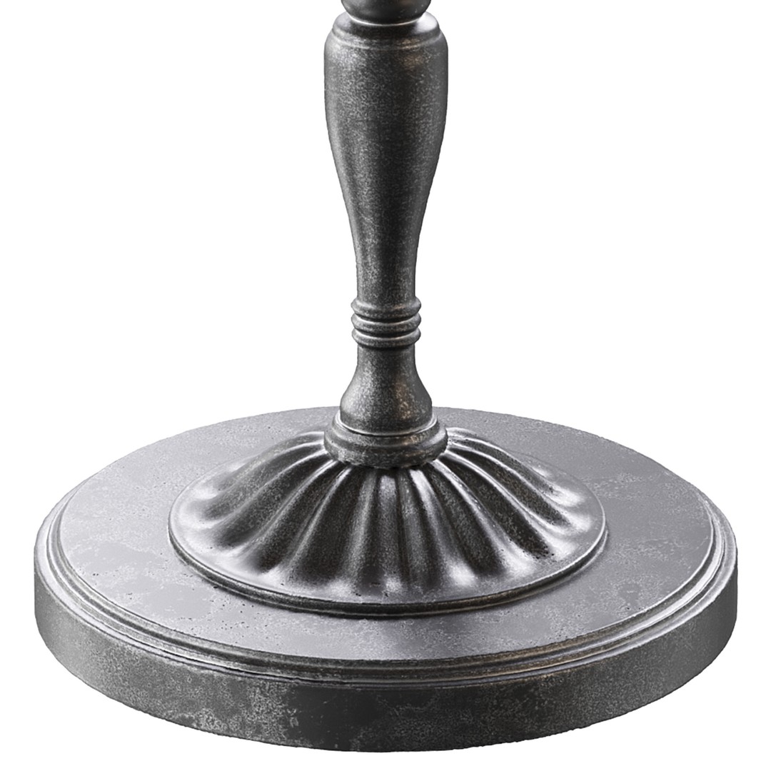 Vintage Round Side Table 3D Model – PBR Textured Furniture Asset, FBX, OBJ - View 4
