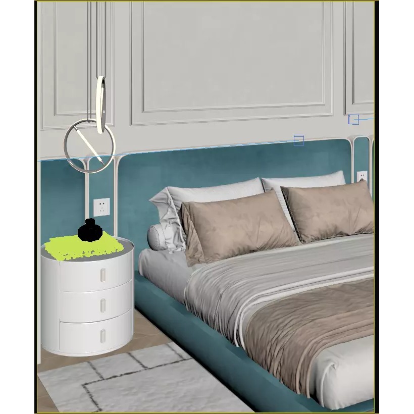 Classic Bedroom 3D Model – Timeless Design with Luxurious Details