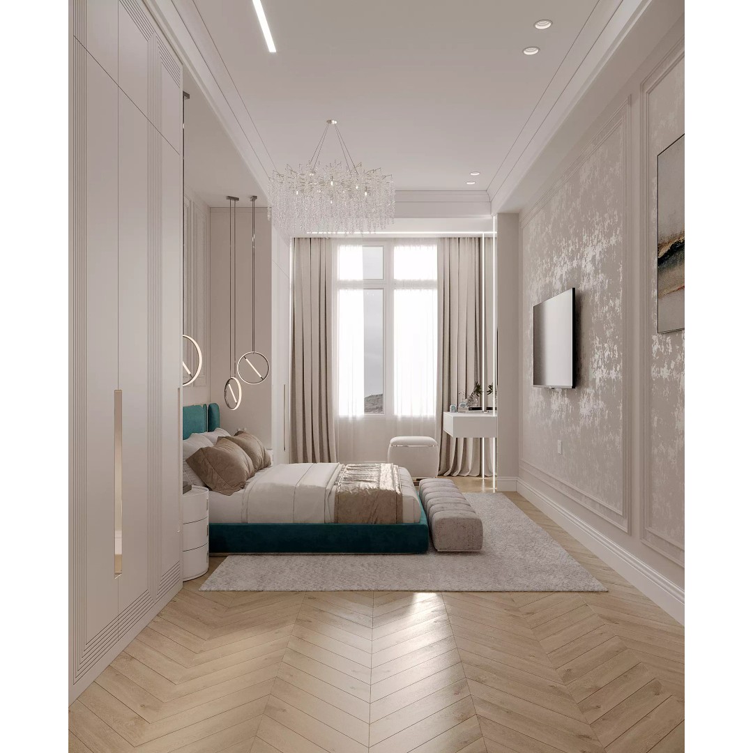 Classic Bedroom 3D Model – Timeless Design with Luxurious Details - View 2
