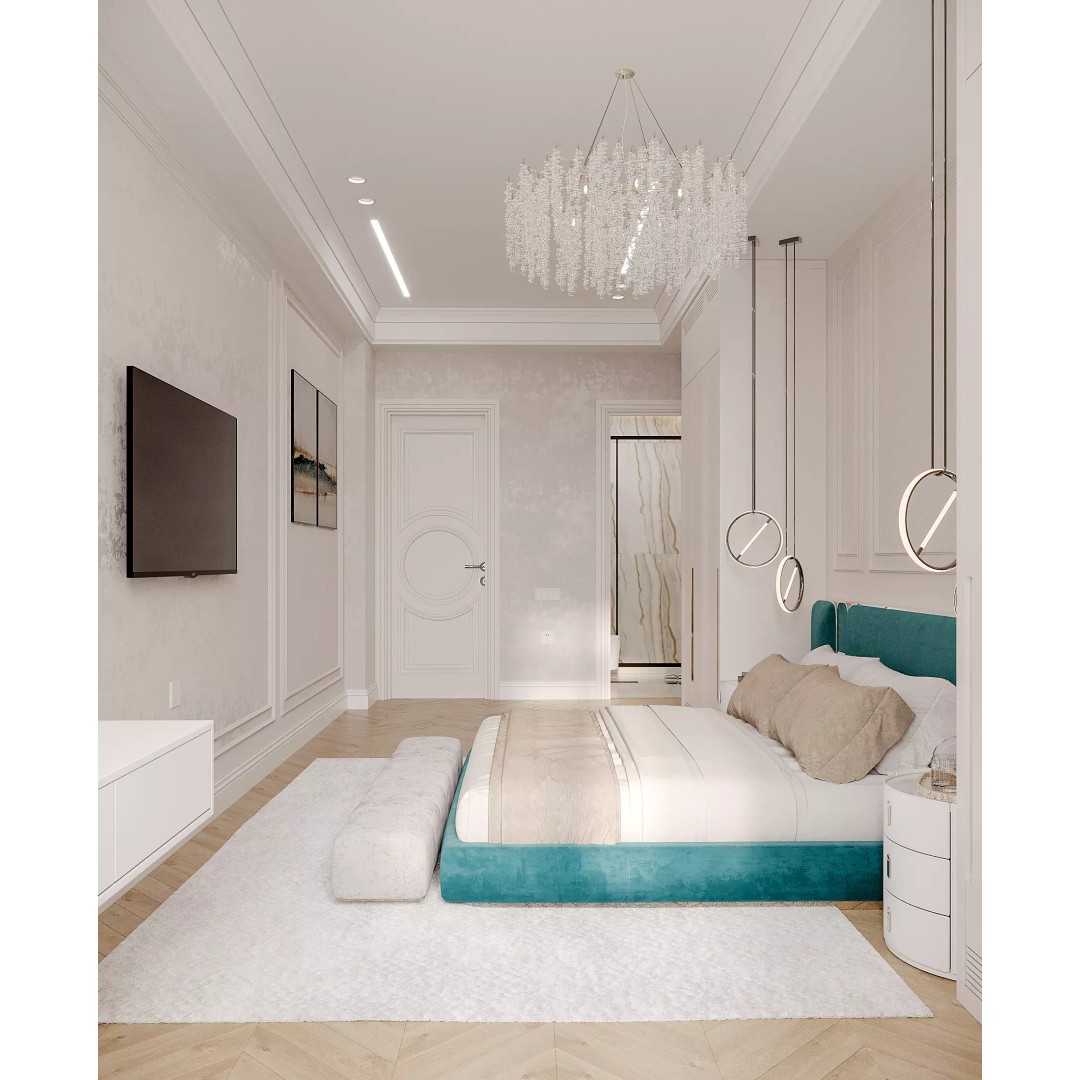 Classic Bedroom 3D Model – Timeless Design with Luxurious Details - View 3