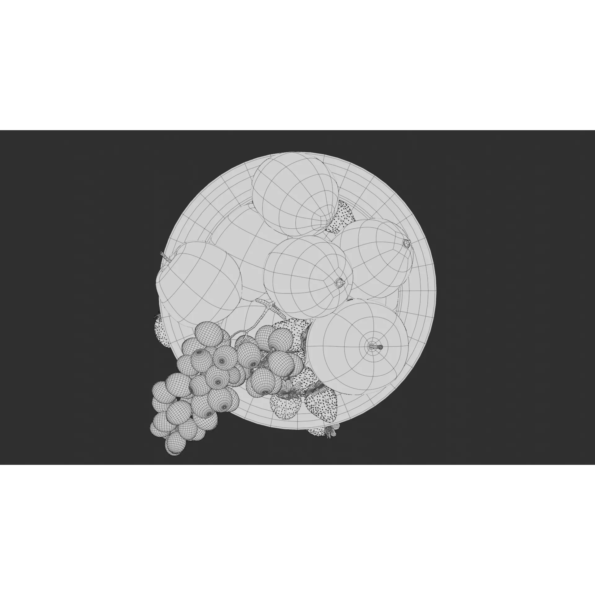 Fruits Scene - PBR Game-Ready 3D Model