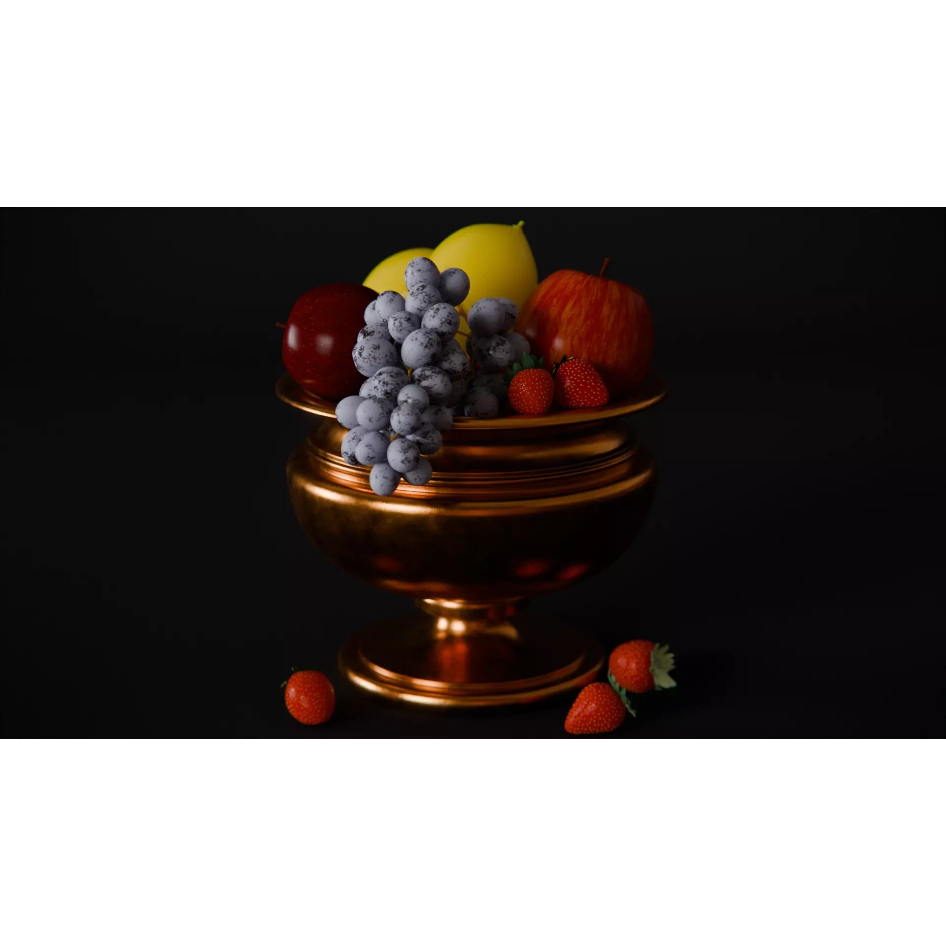 Fruits Scene - PBR Game-Ready 3D Model - View 2