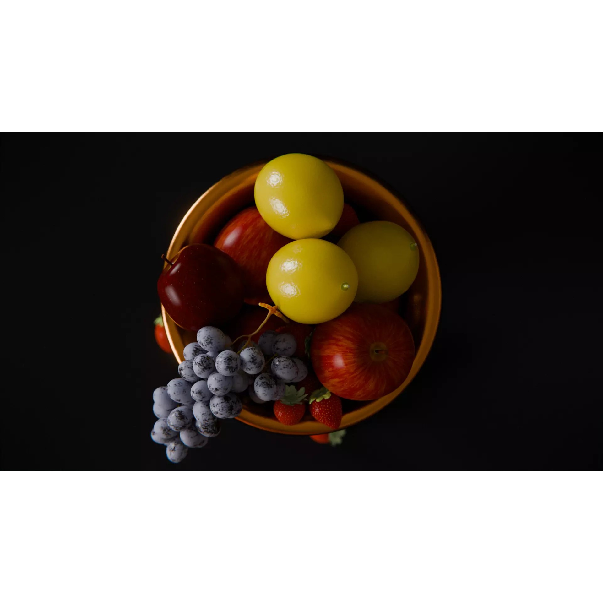 Fruits Scene - PBR Game-Ready 3D Model - View 8