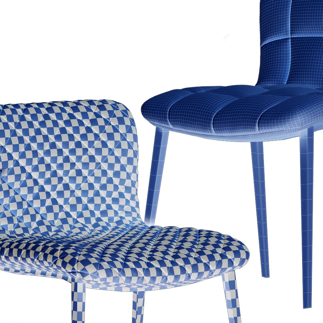Kuga Bontempi Chair 3D Model – Contemporary Furniture Asset, FBX