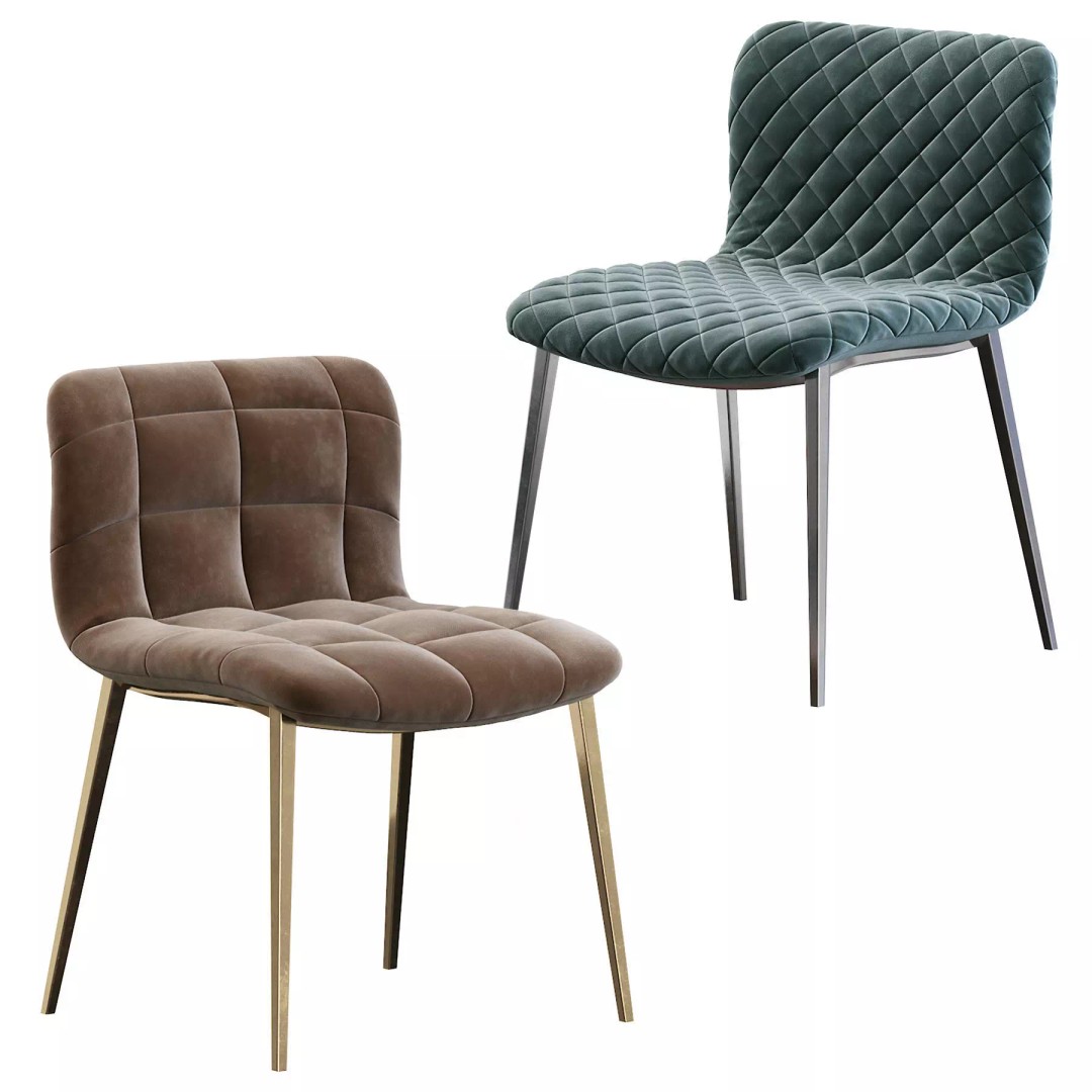 Kuga Bontempi Chair 3D Model – Contemporary Furniture Asset, FBX - View 2