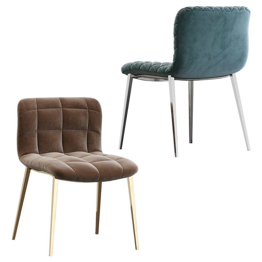 Kuga Bontempi Chair 3D Model – Contemporary Furniture Asset, FBX - View 3