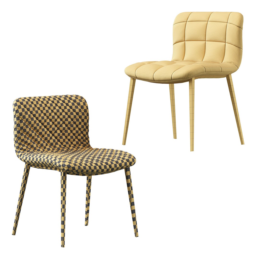 Kuga Bontempi Chair 3D Model – Contemporary Furniture Asset, FBX - View 6