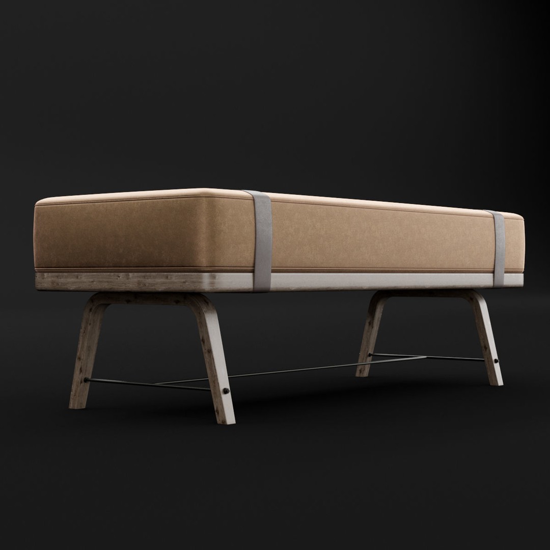 Modern Bed Bench 3D Model – High Poly PBR Furniture, FBX, OBJ - View 16