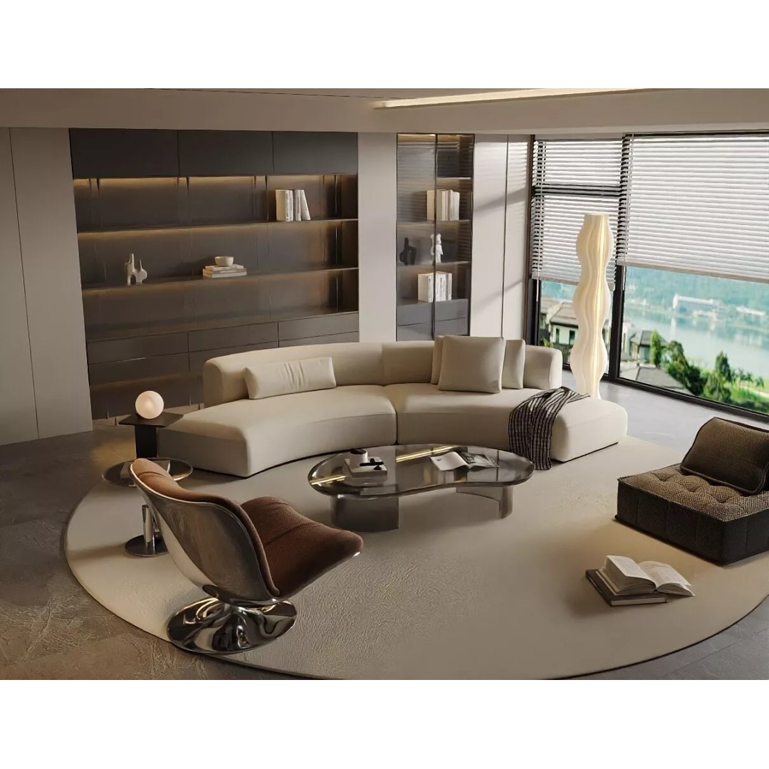 Italian Living Room 3D Model – Luxury Interior Design, FBX & More - View 3