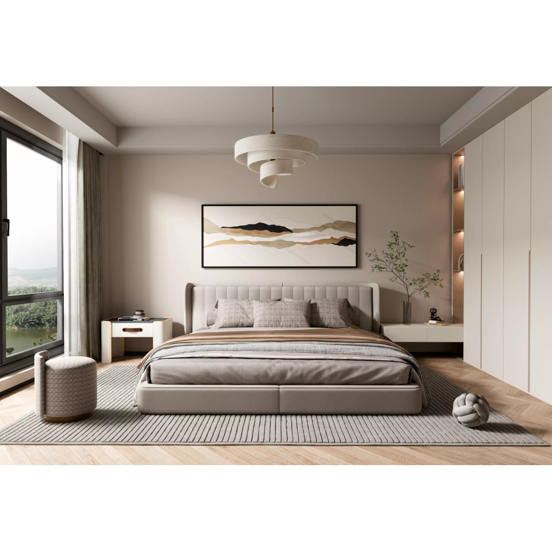 Cozy Master Bedroom 3D Model – Modern Interior, Cinema 4D, Redshift - View 2
