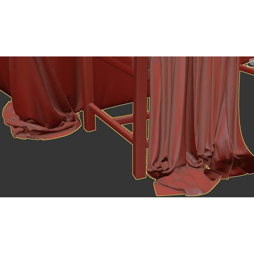 Dining Table 3D Model – Realistic Furniture Asset, FBX, OBJ - View 27