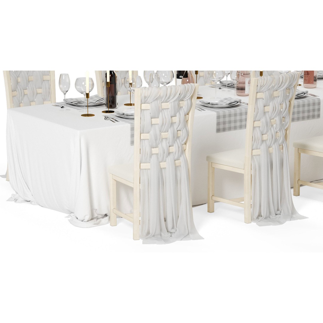 Dining Table 3D Model – Realistic Furniture Asset, FBX, OBJ - View 5