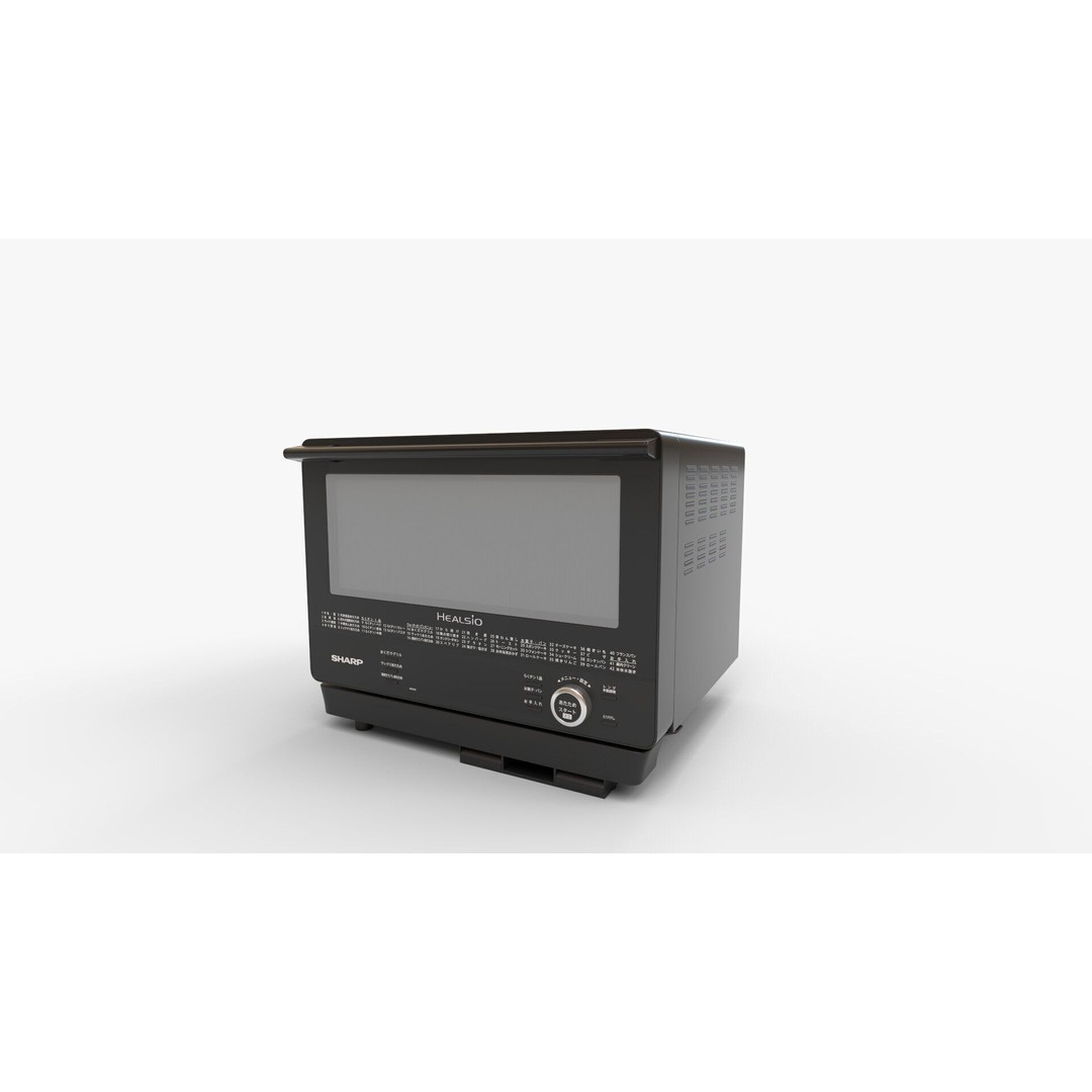 Sharp Healsio Steam Oven 3D Model – High Detail PBR Interior Asset, FBX - View 6