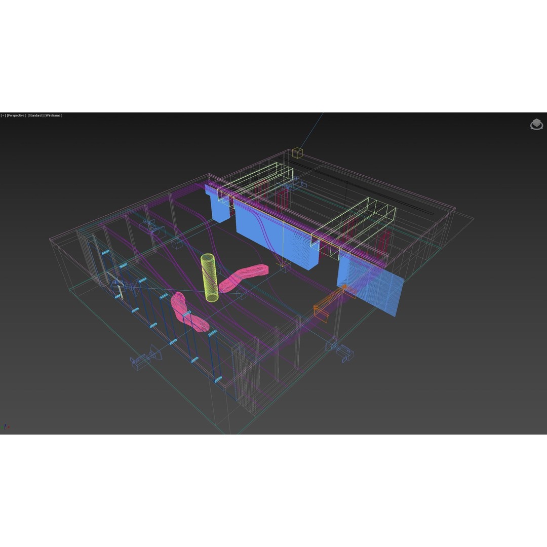 Contemporary Lobby 3D Model – Modern Interior Design, FBX, OBJ - View 12