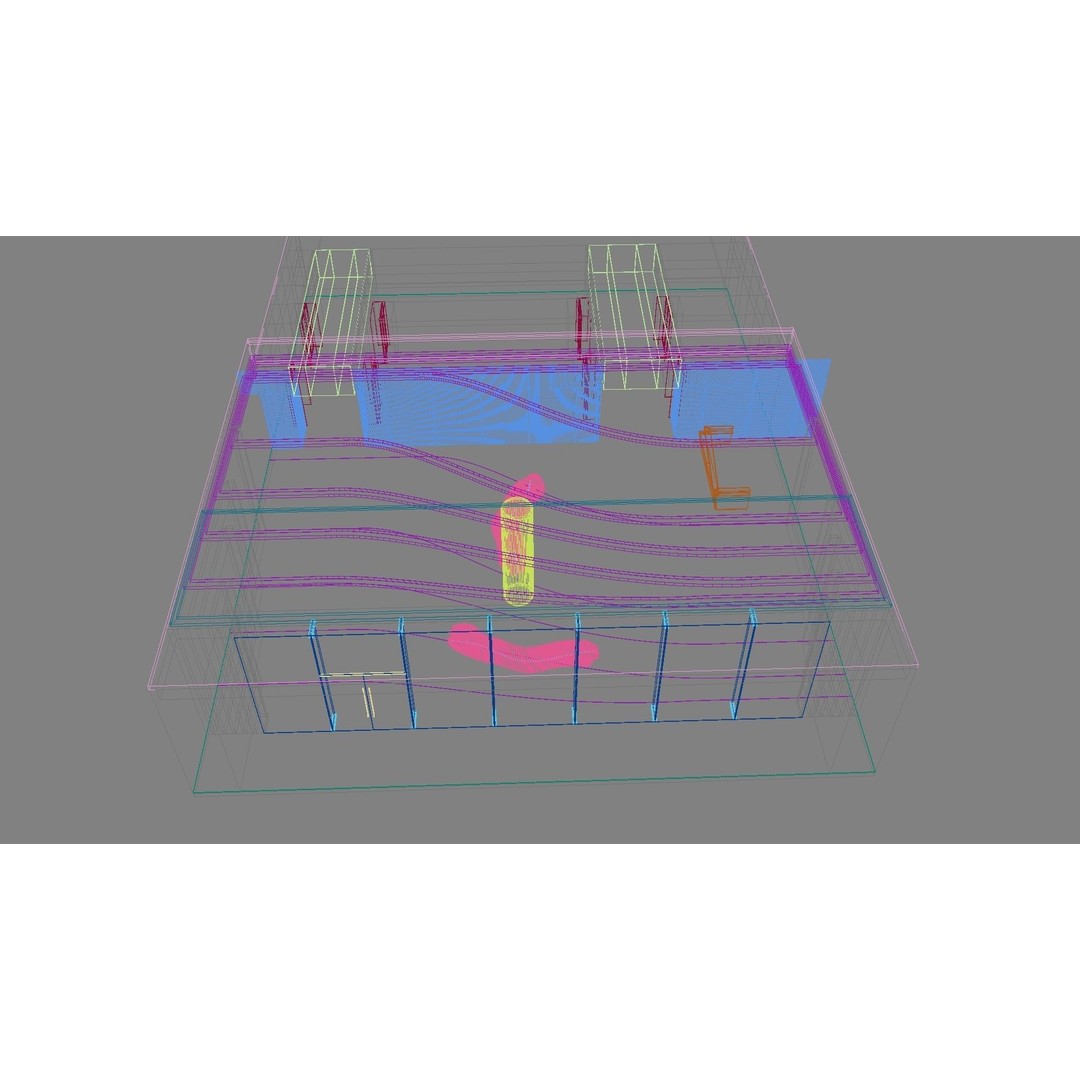 Contemporary Lobby 3D Model – Modern Interior Design, FBX, OBJ - View 14