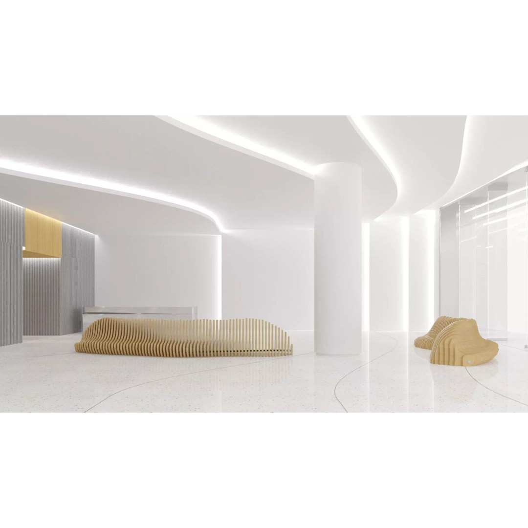 Contemporary Lobby 3D Model – Modern Interior Design, FBX, OBJ - View 2