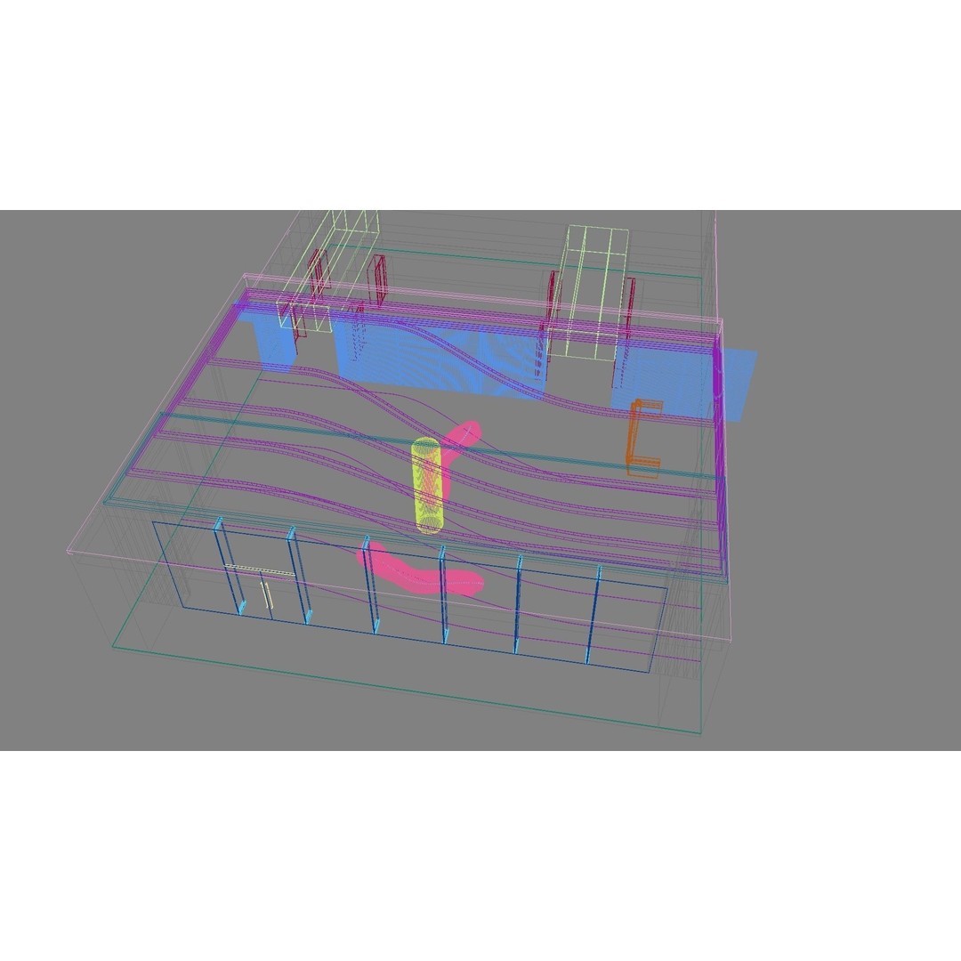 Contemporary Lobby 3D Model – Modern Interior Design, FBX, OBJ - View 23