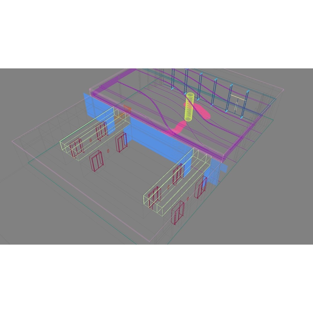 Contemporary Lobby 3D Model – Modern Interior Design, FBX, OBJ - View 34