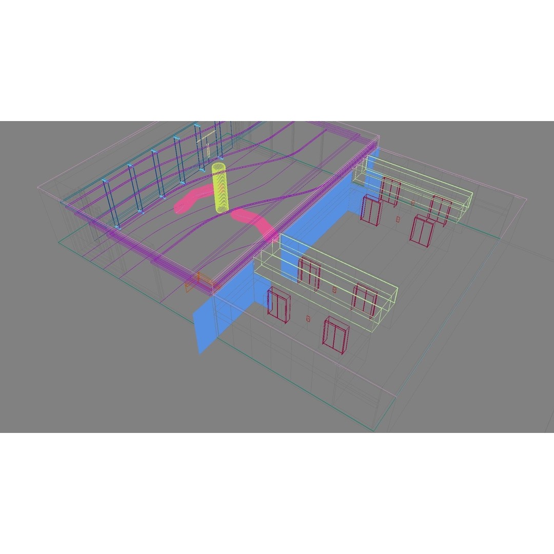 Contemporary Lobby 3D Model – Modern Interior Design, FBX, OBJ - View 36