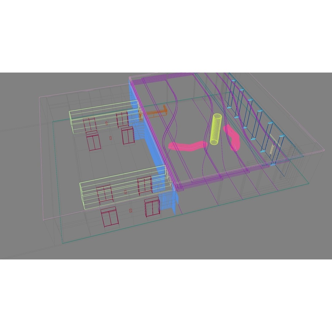 Contemporary Lobby 3D Model – Modern Interior Design, FBX, OBJ - View 37