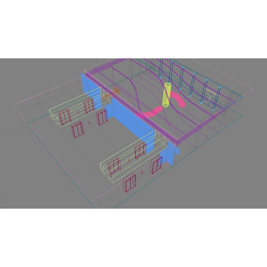 Contemporary Lobby 3D Model – Modern Interior Design, FBX, OBJ - View 41