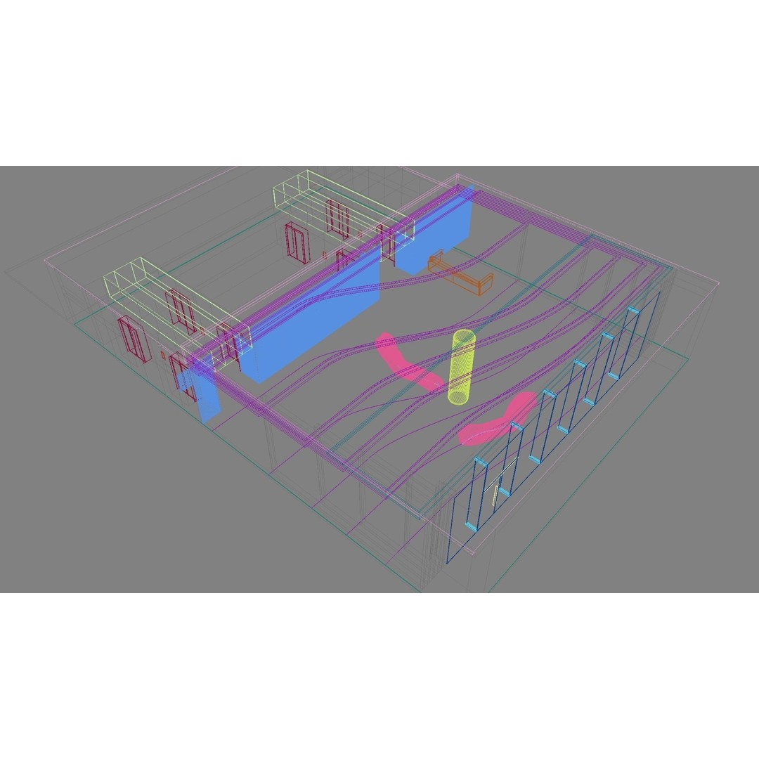 Contemporary Lobby 3D Model – Modern Interior Design, FBX, OBJ - View 42