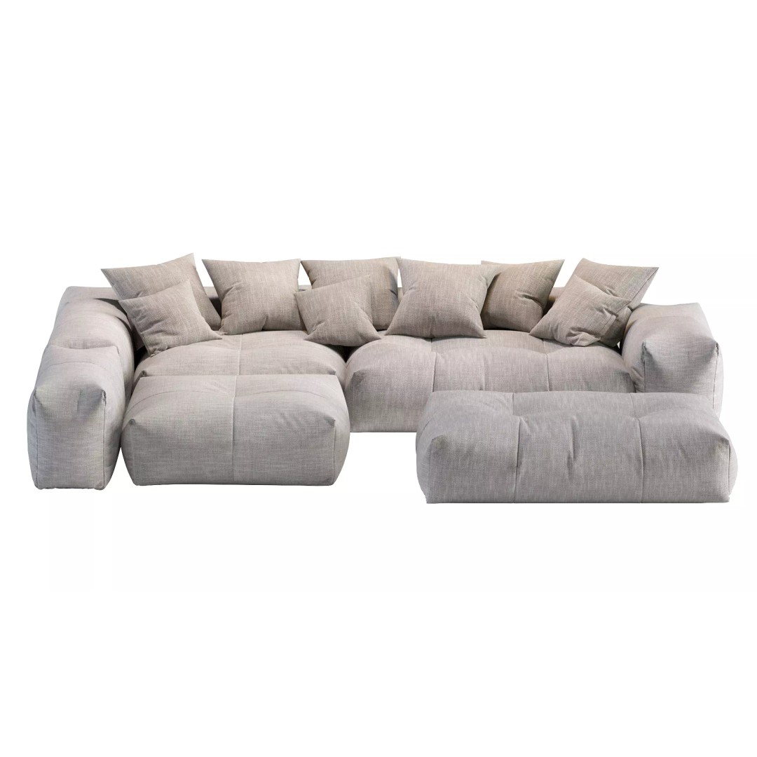 Pixel Corner Sofa 3D Model – Modern Designer Furniture, OBJ, FBX - View 14