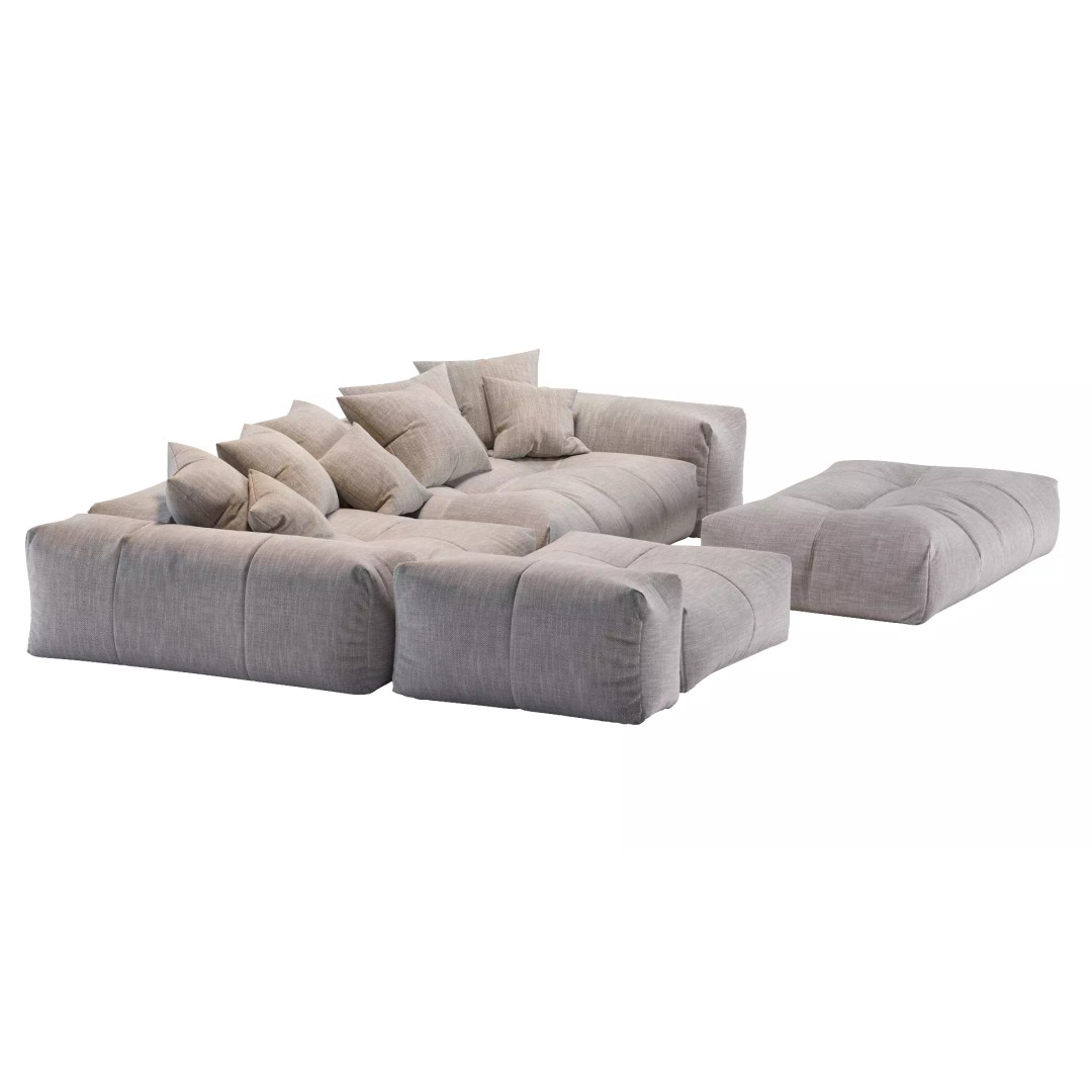Pixel Corner Sofa 3D Model – Modern Designer Furniture, OBJ, FBX - View 15