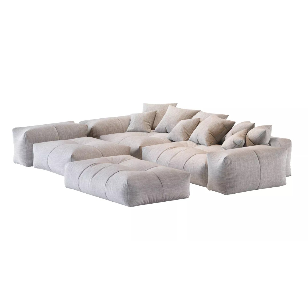 Pixel Corner Sofa 3D Model – Modern Designer Furniture, OBJ, FBX - View 16